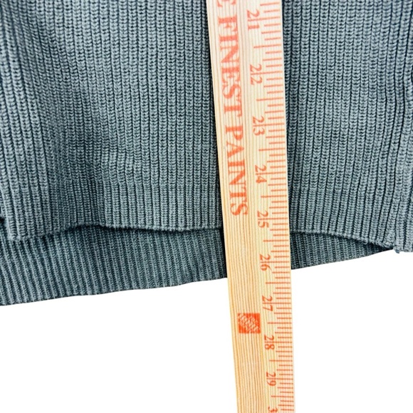 EUC Orvis Men's Olive Green 1/4 Zip-Up Mock Neck Sweater Sz XXL - Picture 6 of 8